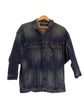DTLA denim jacket jean jacket distressed size Small